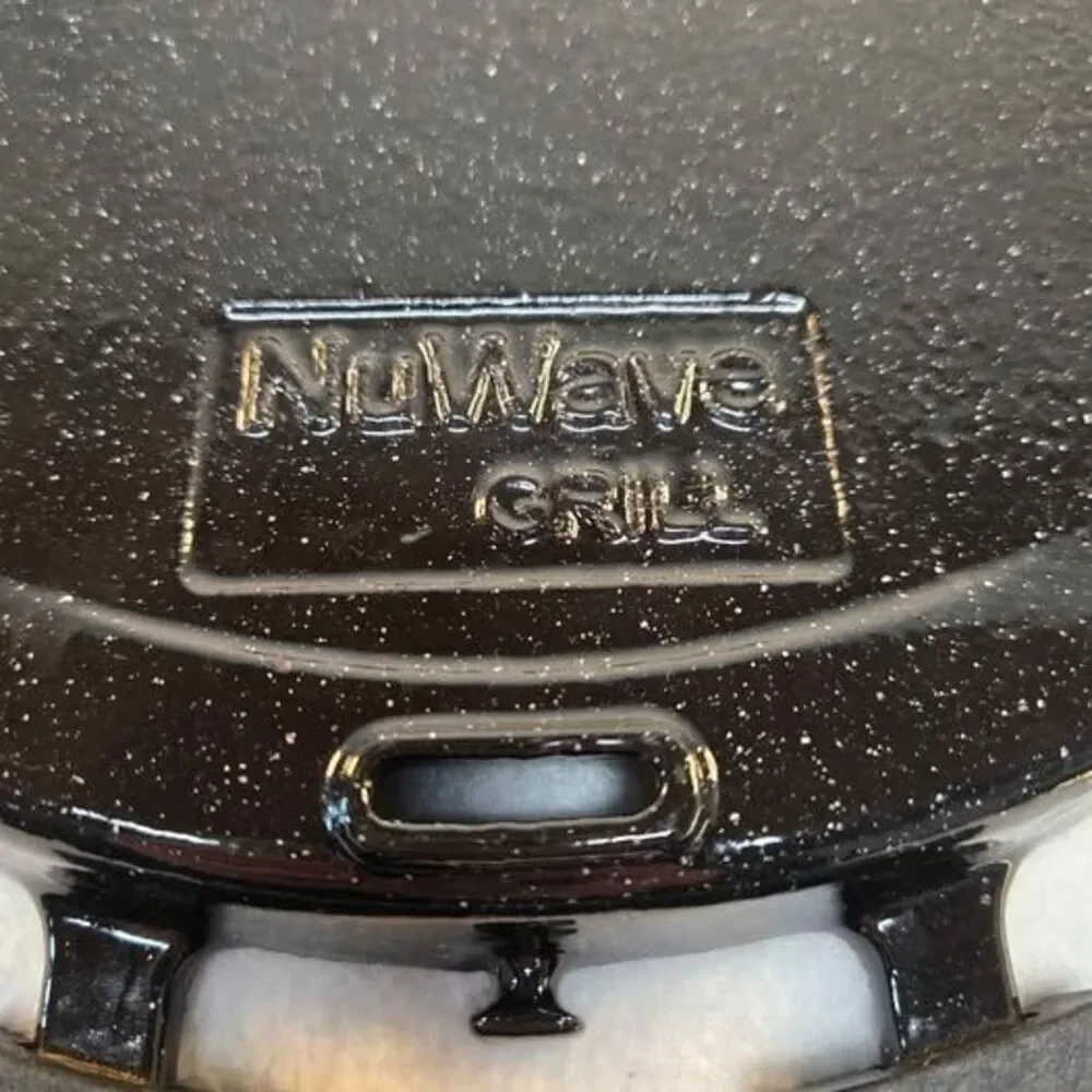 NuWave Grill Pan Precision Induction Cast Iron Double Handle Black Griddle